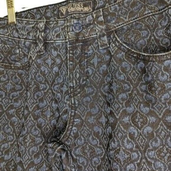 Guess Jeans Brittney Legging Blue Denim Design Women's Pants Size 27 - Picture 9 of 10